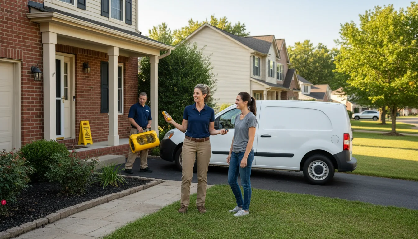 Residential water damage restoration in Joliet, IL